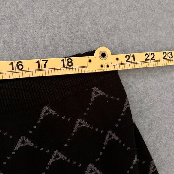 Antthony Original  NY Short/ Mini Skirt SZ 2X Black White Knit Stretch Pull-on - Picture 5 of 6